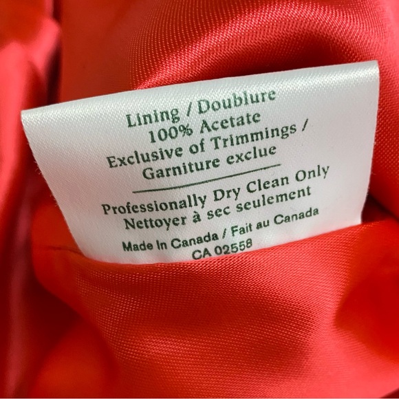 Vintage 90s Danier Coral Suede Leather Blazer Tailored Statement Jacket M - Picture 4 of 16